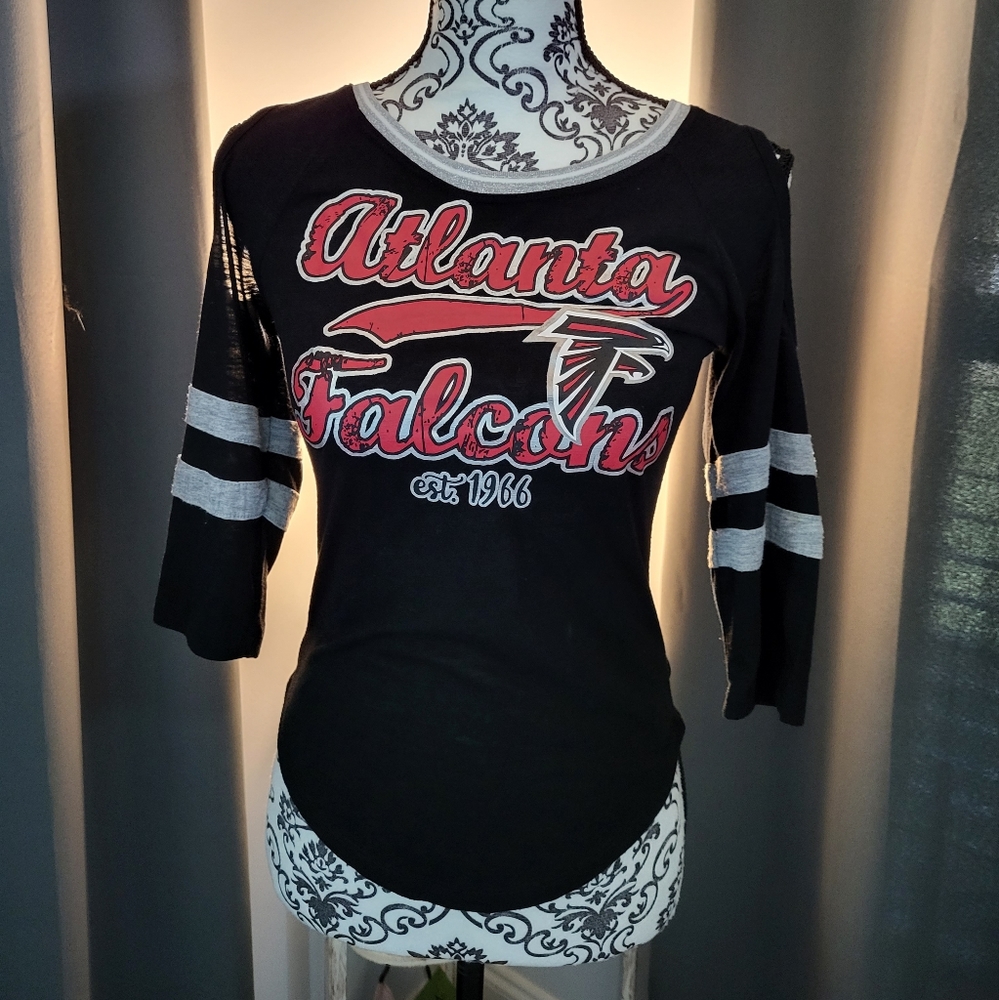 Atlanta Falcons Cold Shoulder Top